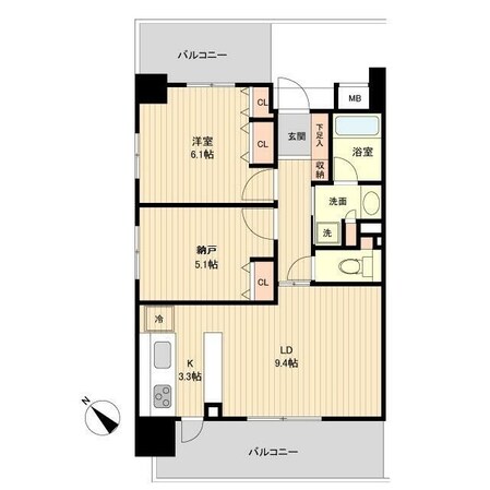 グラディート町田の物件間取画像
